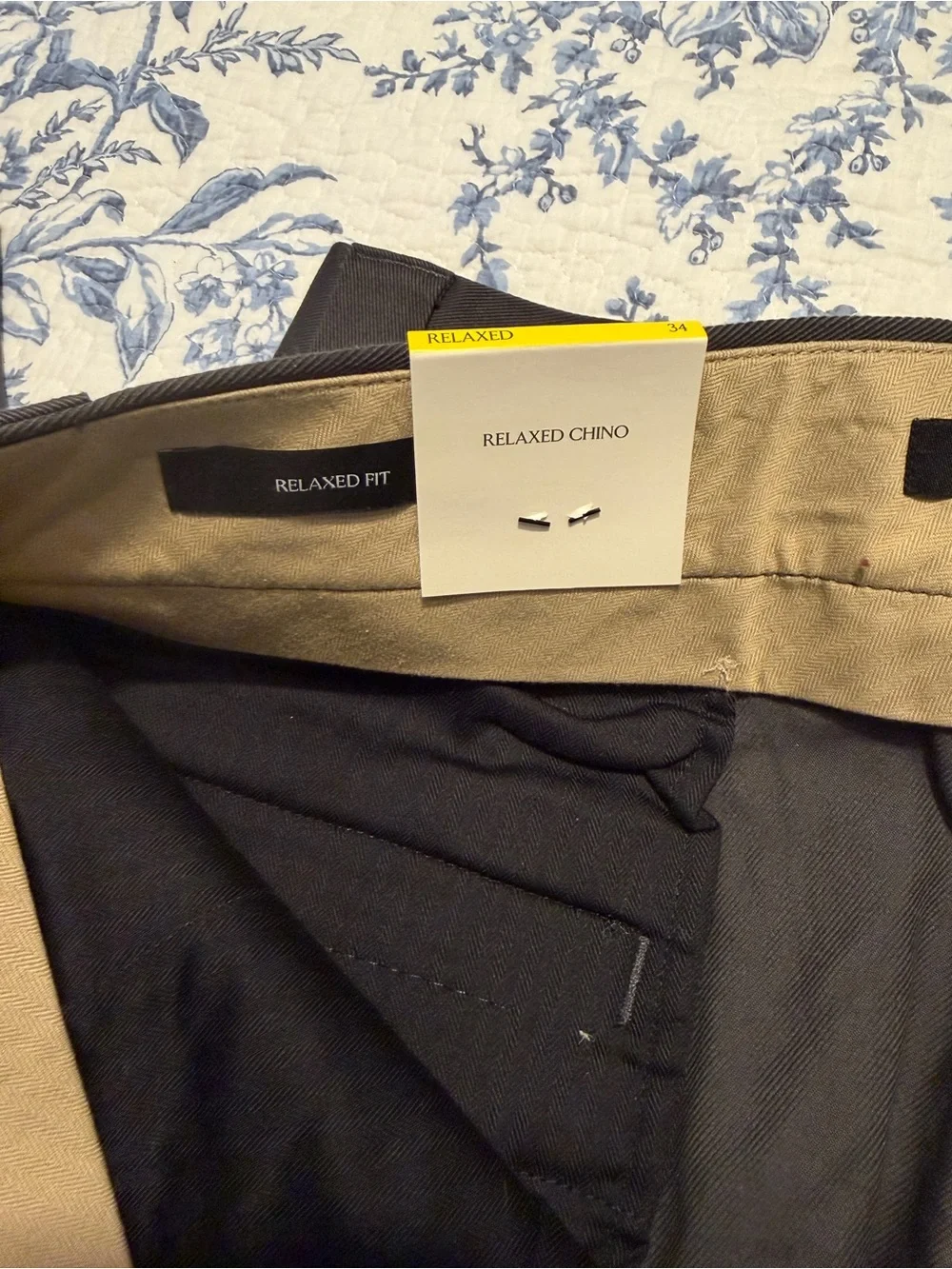Men's Grey Relaxed Chino Pants NWT